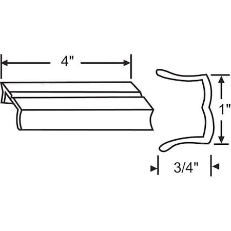 Strybuc 4in Sash Stop 70-700
